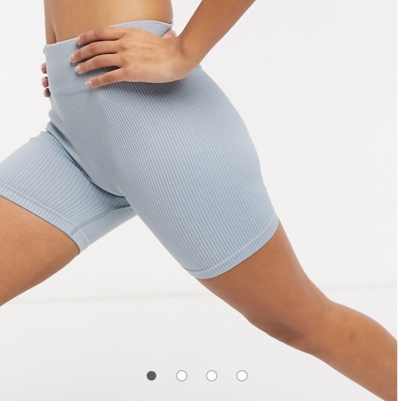 ASOS Pants - ASOS Sky Blue Ribbed Shorts